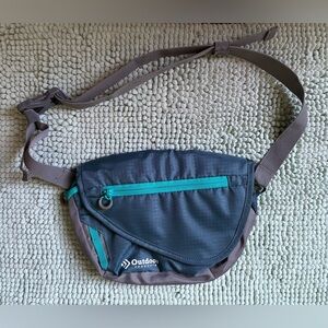 Outdoor Products Unisex Belt Bag in Gray and Teal